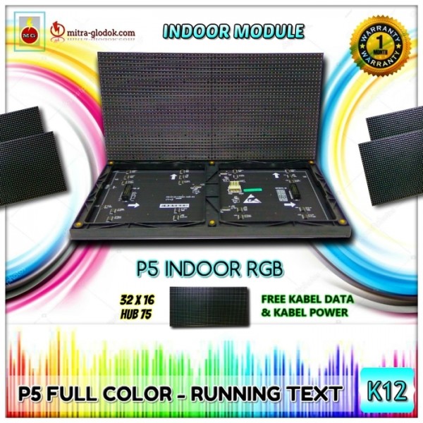 Panel Modul P5 SMD Semi Outdoor Full Color RGB | Indoor - Maxwell - 32 x 16 cm